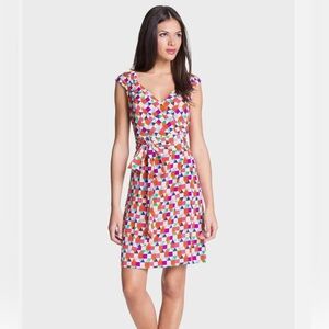 Kate Spade Cathleen Geometric Wrap Dress